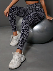 Leopard Print High Waist Yoga Leggings
