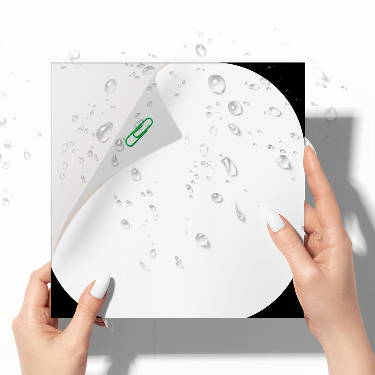 12pcs Waterproof Tile Stickers Non-slip Self-adhesive Kitchen Bathroom Decor