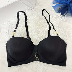 Solid T Shirt Bra Comfy & Breathable Push Up Bra Women's Lingerie