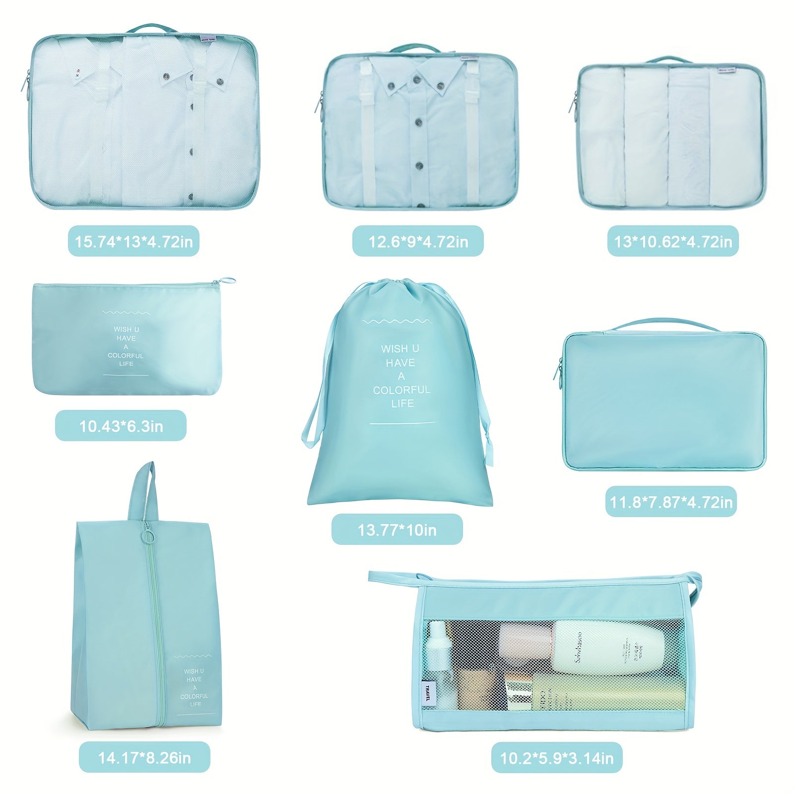 Travel Luggage Organizer Dustproof Storage Bags Lightweight Container