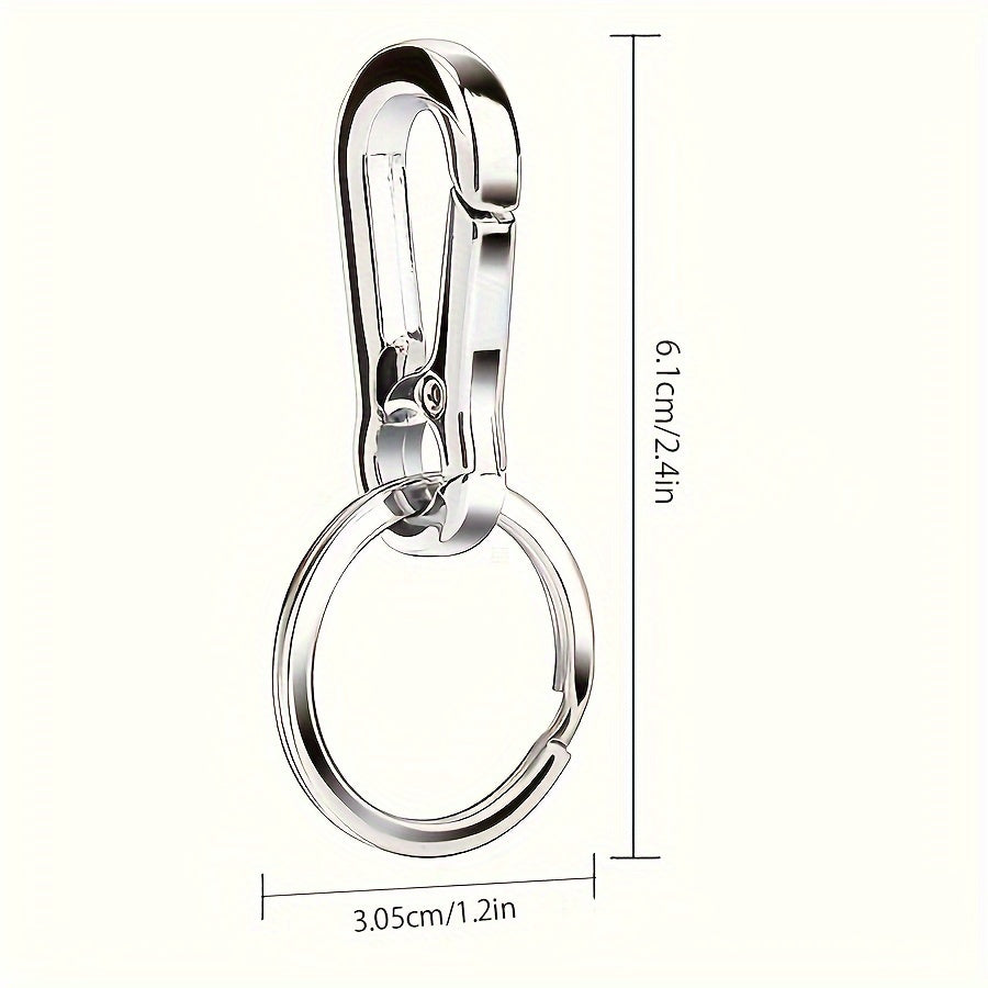 Stainless Steel Key Chain Pendant Metal Key Ring for Men Women
