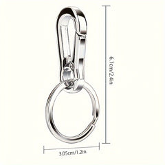 Stainless Steel Key Chain Pendant Metal Key Ring for Men Women
