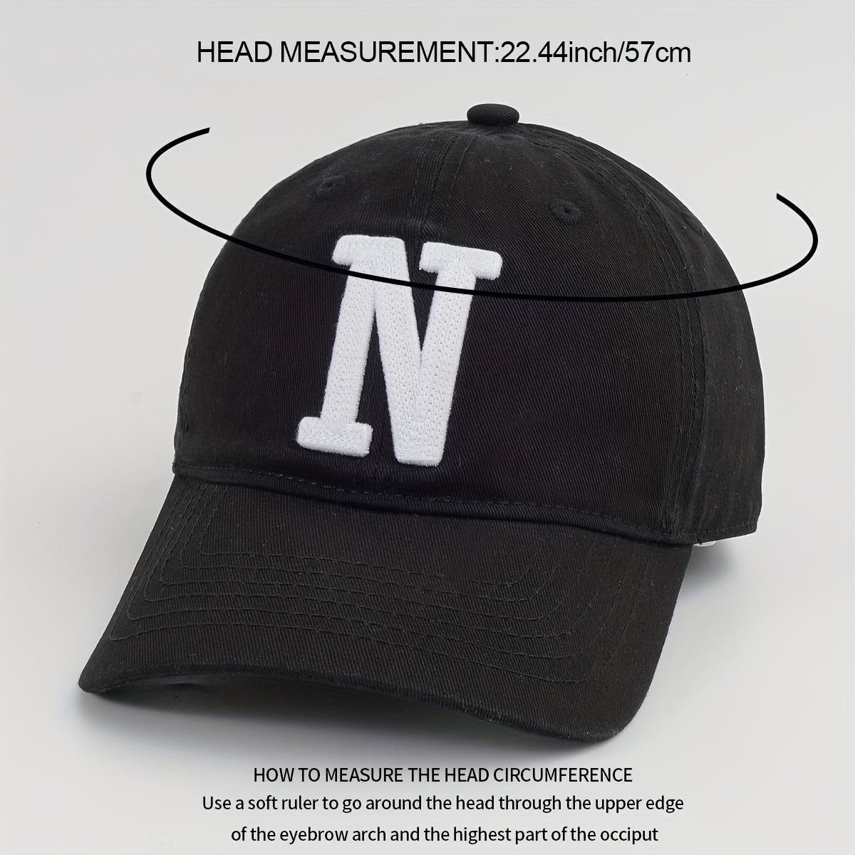 Patch Cotton Baseball Cap Solid Couple Dad Hat Unisex Casual Adjustable