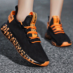 Women's Breathable Knit Sneakers Casual Lace Up Running Shoes