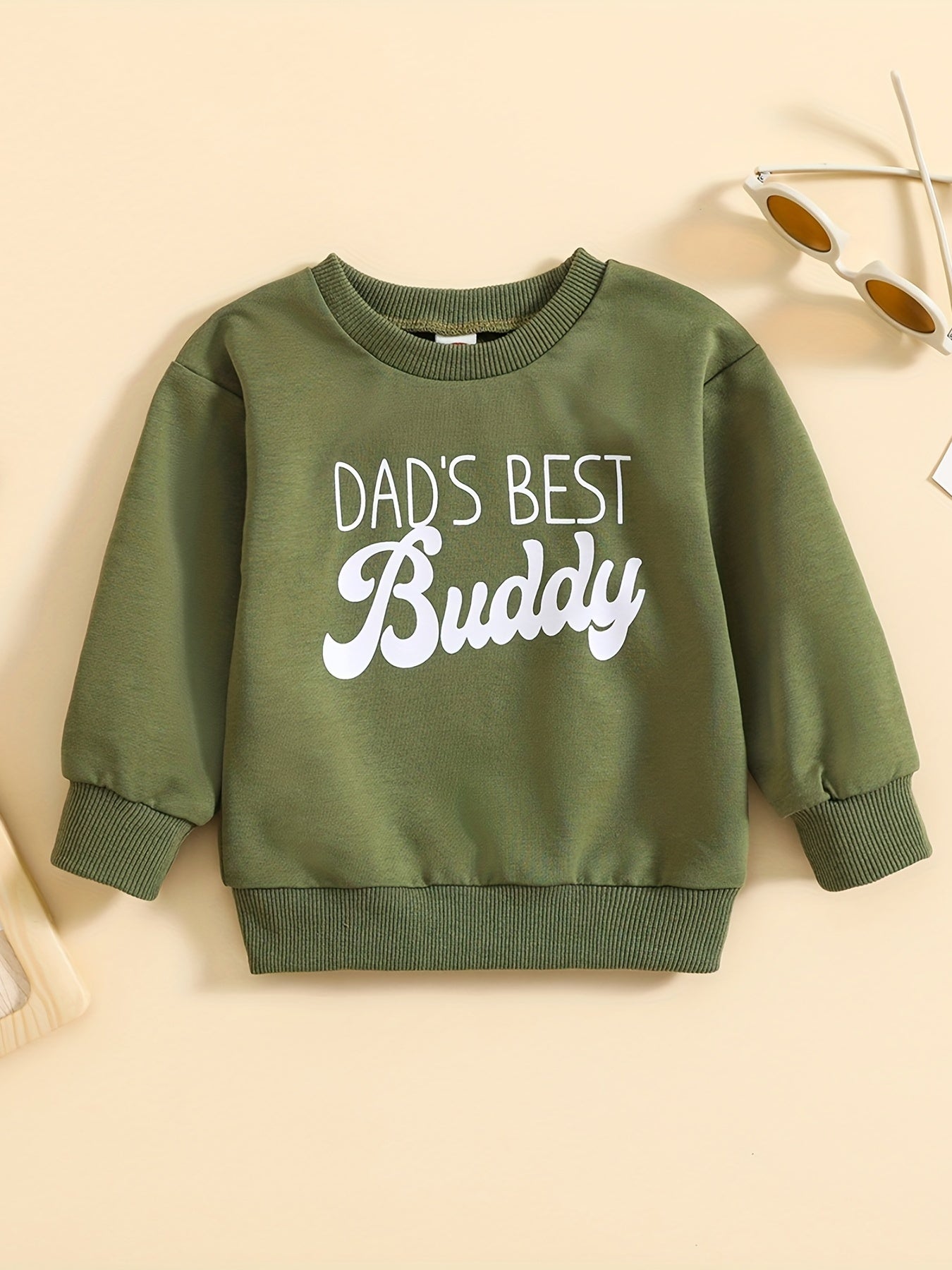 Baby Boys Casual Long Sleeve Sweatshirt Toddlers Letter Print Pullover Tops