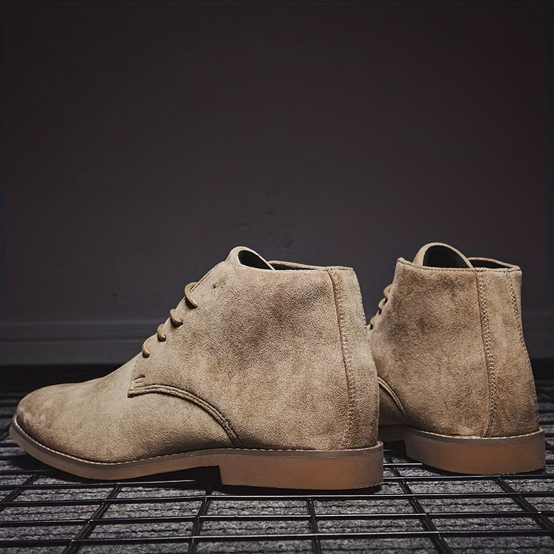 Men's Pointed Toe Lace Up Boots Smart Casual Shoes