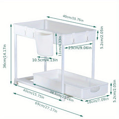 Kitchen Dish Drain Rack Set Efficiently Dry and Drain Dishes