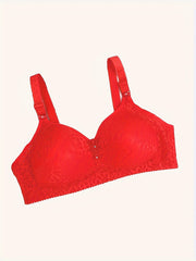 Women's Lace Wireless Push Up Bra