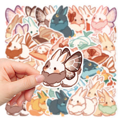 40pcs Cartoon Cheese Rabbit Stickers Waterproof for Laptop, Handbook, Phone Case