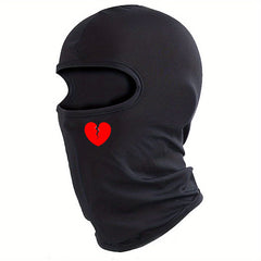 Red Heart Broken Sun Protection Mask for Men and Women