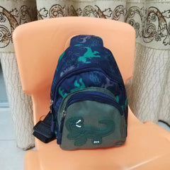 Kids Dino Print Crossbody Bag Messenger Bag Adjustable Straps