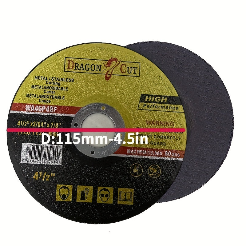 10pcs Metal Cutting Wheels Ultra Thin 115mm for Stainless Steel & Metal