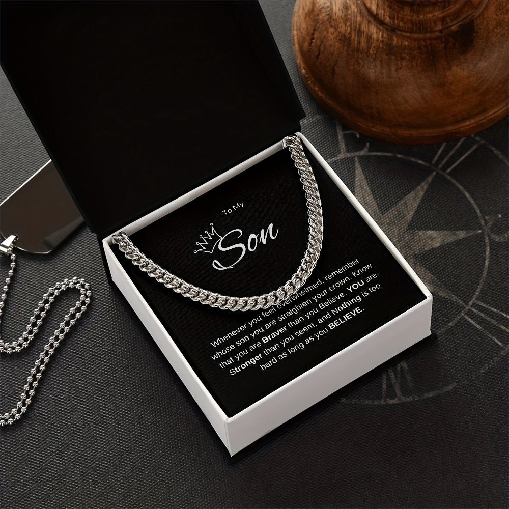 Hip Hop Style Chain Necklace Decorative Accessories for Son