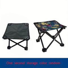 Portable Folding Stool for Outdoor Activities with Carrying Strap