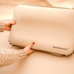 KORAMAN Inflatable Camping Pillow Neck & Lumbar Support for Travel & Outdoor