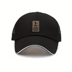 Men's Mesh Baseball Cap Sun Protection Outdoor Fishing Peaked Trucker Hat
