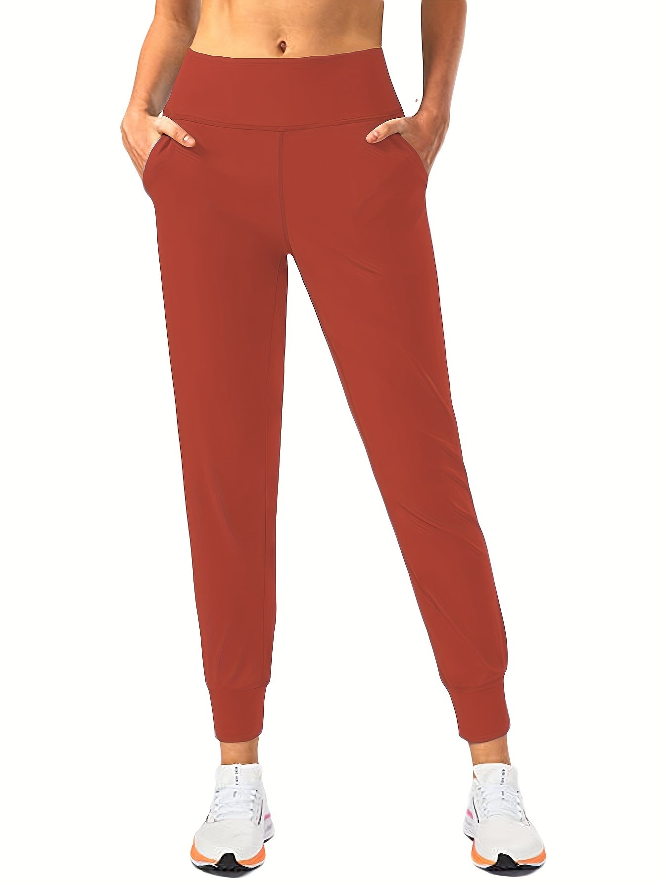 High Waist Women's Workout Joggers With Pocket
