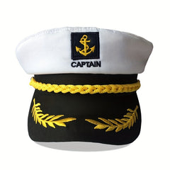 Marine Hat Captain Yacht Navy Hat Sailor Cap For Costume