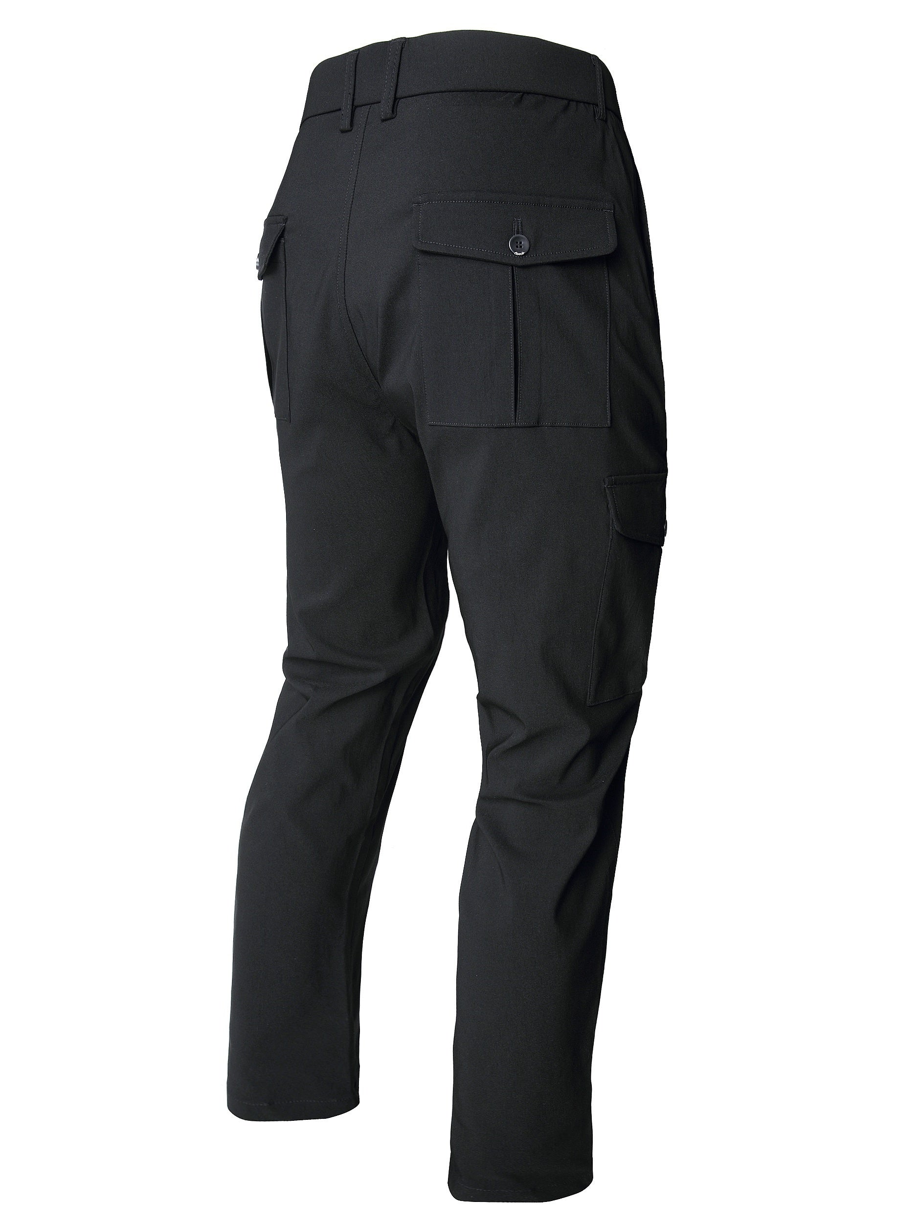 Men's Street Style Cargo Pants with Classic Pockets, Medium Stretch