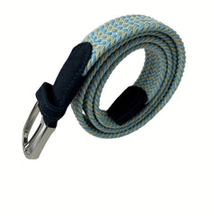 Elastic Braided Belt Pin Buckle Stretch Belt Canvas Waistband