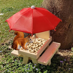 Squirrel Feeder With Umbrella Bird Feeder - Fall Decor
