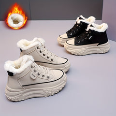 Women's Warm Medium Tube Sneakers Comfortable Casual Sport Shoes