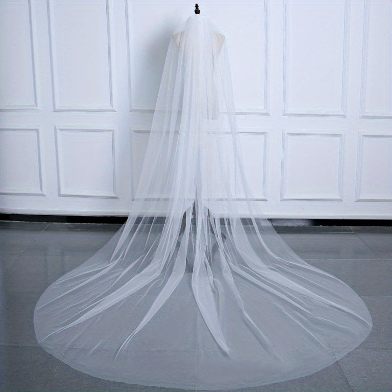 Bridal Wedding Veil Long Slip Veil Headdress Wedding Accessories