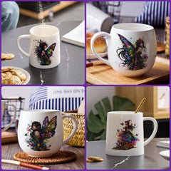 12pcs Gothic Fairy UV DTF Cup Sticker for Party Birthday Home Decoration