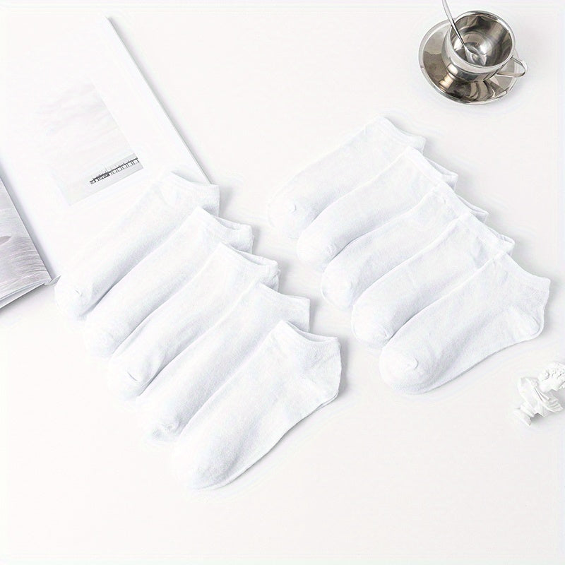 10 Pairs Low Cut Ankle Socks Soft & Lightweight Sports Women's Stockings