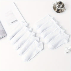 10 Pairs Low Cut Ankle Socks Soft & Lightweight Sports Women's Stockings