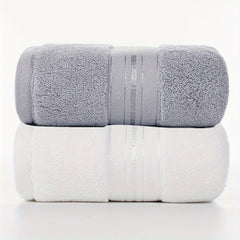 High Cotton Towel Set - Soft, Strong, Absorbent - Grey, Pink