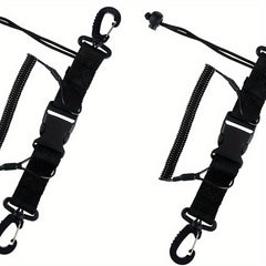 Scuba Diving Lanyard Stainless Steel Coiled Lanyard Quick Release Buckle