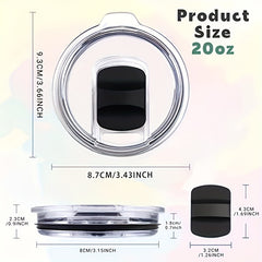 Spill Proof Magnetic Lid for 20oz 30oz Bottles & Tumblers