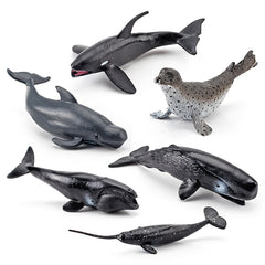 Ocean Life Model Set - Whales and Octopus Desktop Decorations