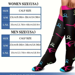 5 Pairs Warm Compression Thigh Socks Christmas Gift