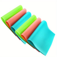 6pcs Pink Refrigerator Shelf Mats Moisture Proof Anti-Slip