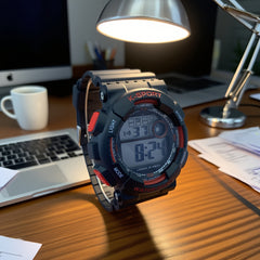 Youth Waterproof Sports Watch Timer Alarm Clock Luminous Dial