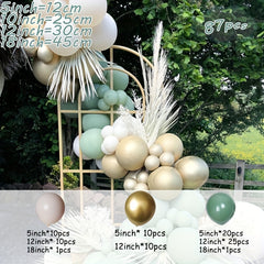 Double Cream Peach Balloon Garland Arch Set Wedding Decoration