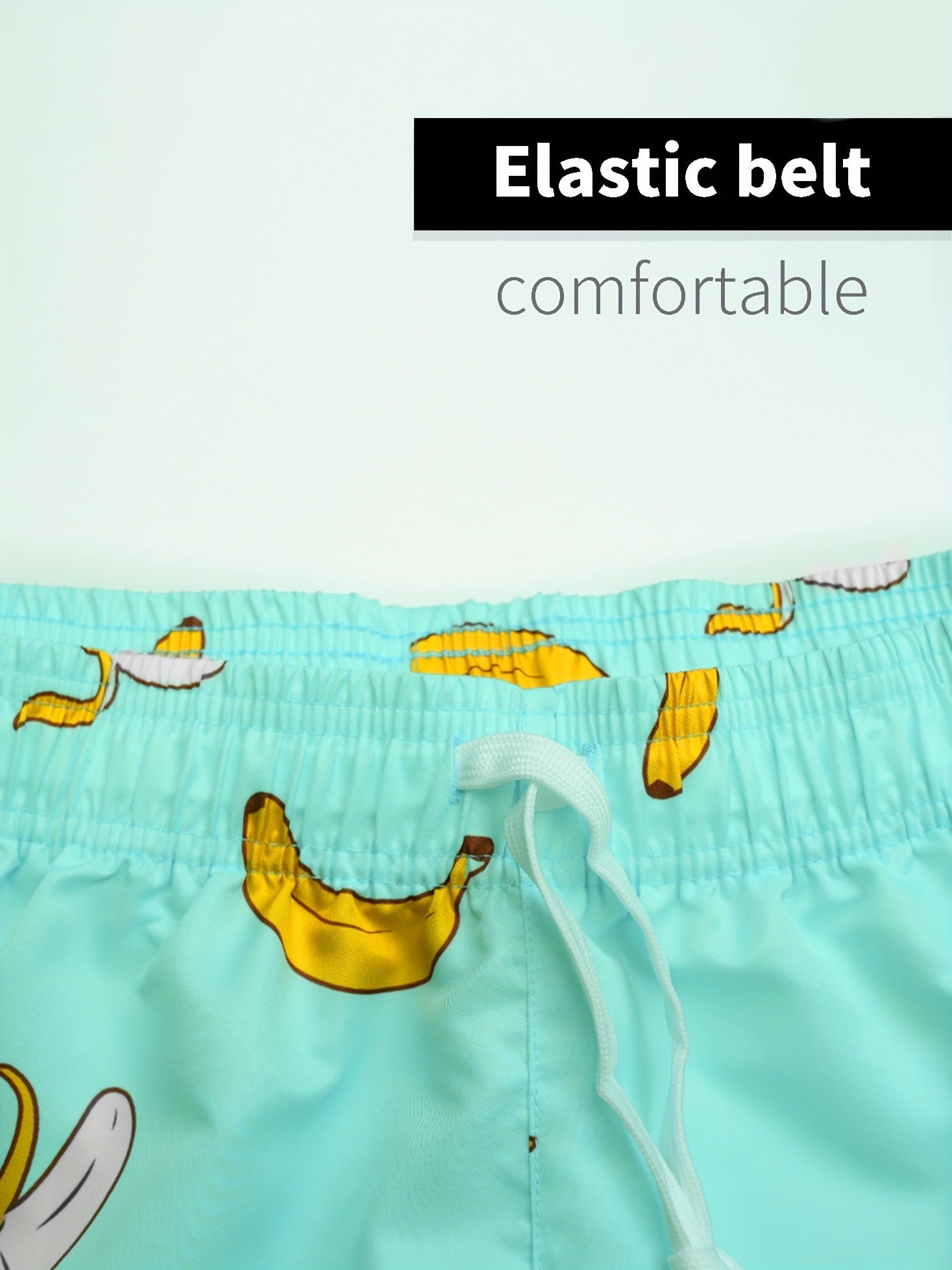 Men's Banana Print Loose Shorts Quick Drying Pants