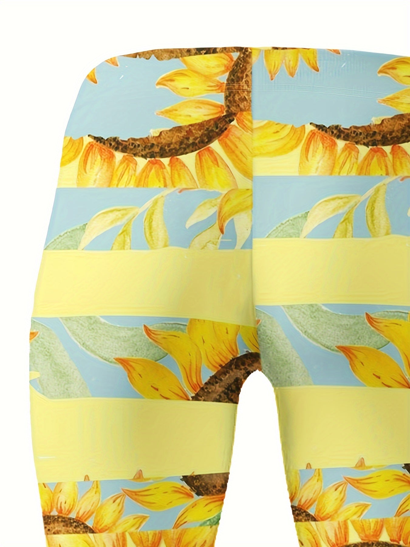 Sunflower Graphic Leggings Girls Thick Leggings Fall Winter Gift