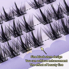 3 Rows Cluster Lashes Flower Fairy False Eyelashes Thick Chemical Fiber