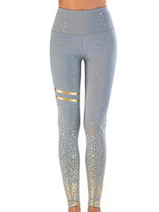 Stretch Tummy Control Yoga Leggings with Starry Sky Print