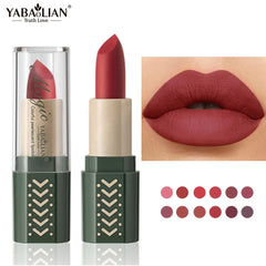 12 Vibrant Velvet Matte Lipsticks - Long Lasting & Waterproof