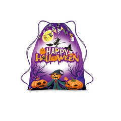 Halloween Drawstring Backpack Portable Storage Bag