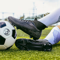 Non Slip Soccer Cleats Lightweight Training High Top Athletic Sneakers
