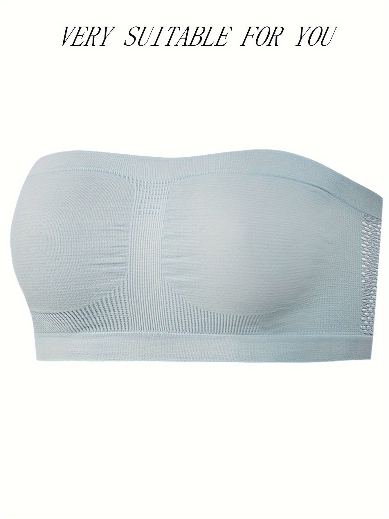 6pcs Strapless Bandeau Bras Comfy Cut Out Stretch Bra Women's Lingerie