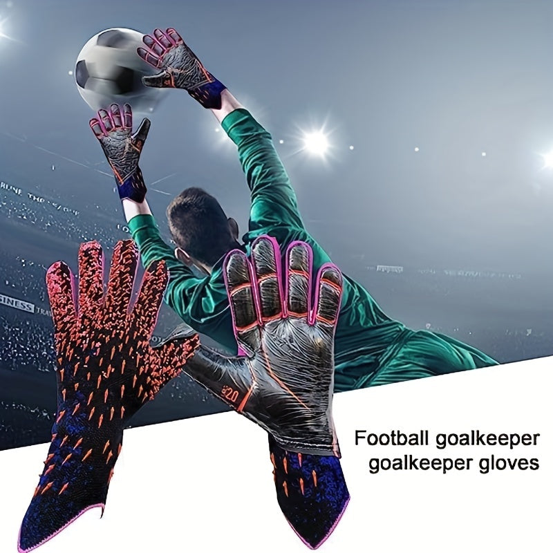 Strong Grip Soccer Goalie Gloves with Finger Protection