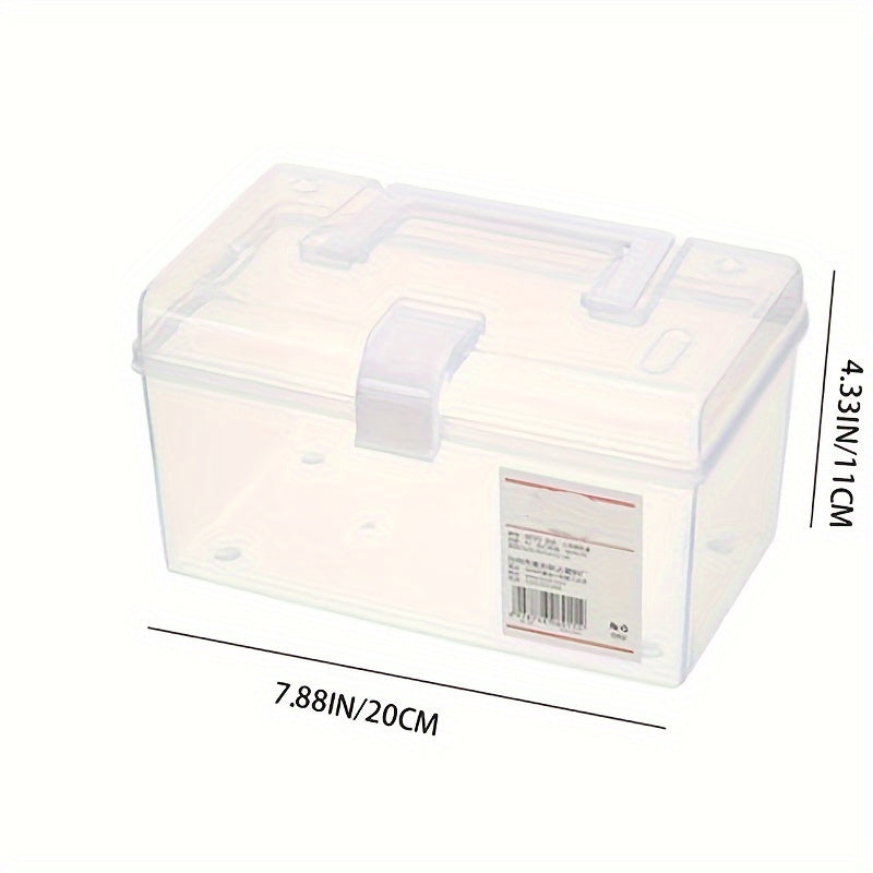 Portable Transparent Sealed Medicine Box Vitamin Storage Box