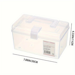 Portable Transparent Sealed Medicine Box Vitamin Storage Box
