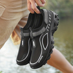 Men's Chunky Water Shoes w/ Hook & Loop Casual Outdoor Walking Shoes